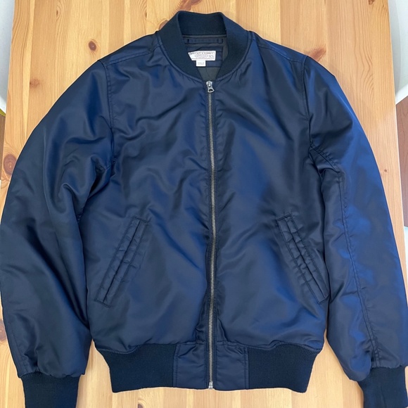 J Crew Wallace & Barnes flight bomber jacket J6845 Navy XS - Picture 7 of 13